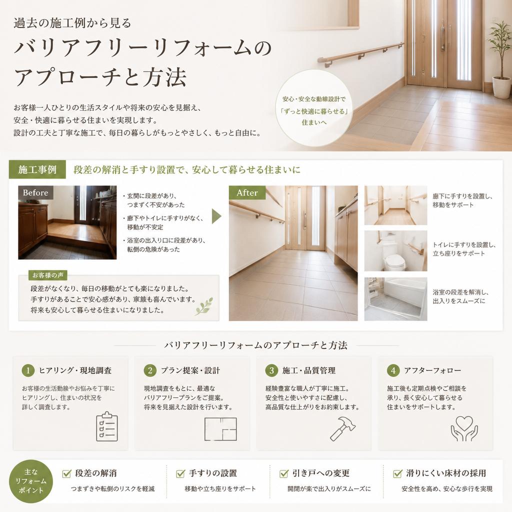バリアフリーの具体例