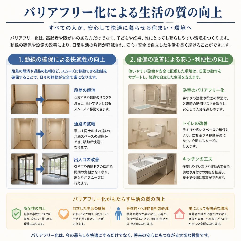生活の質を向上させるリフォーム