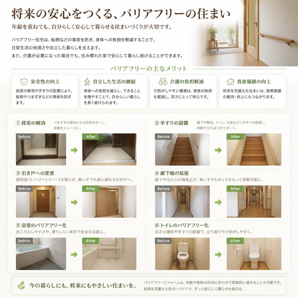 バリアフリー設備の導入
