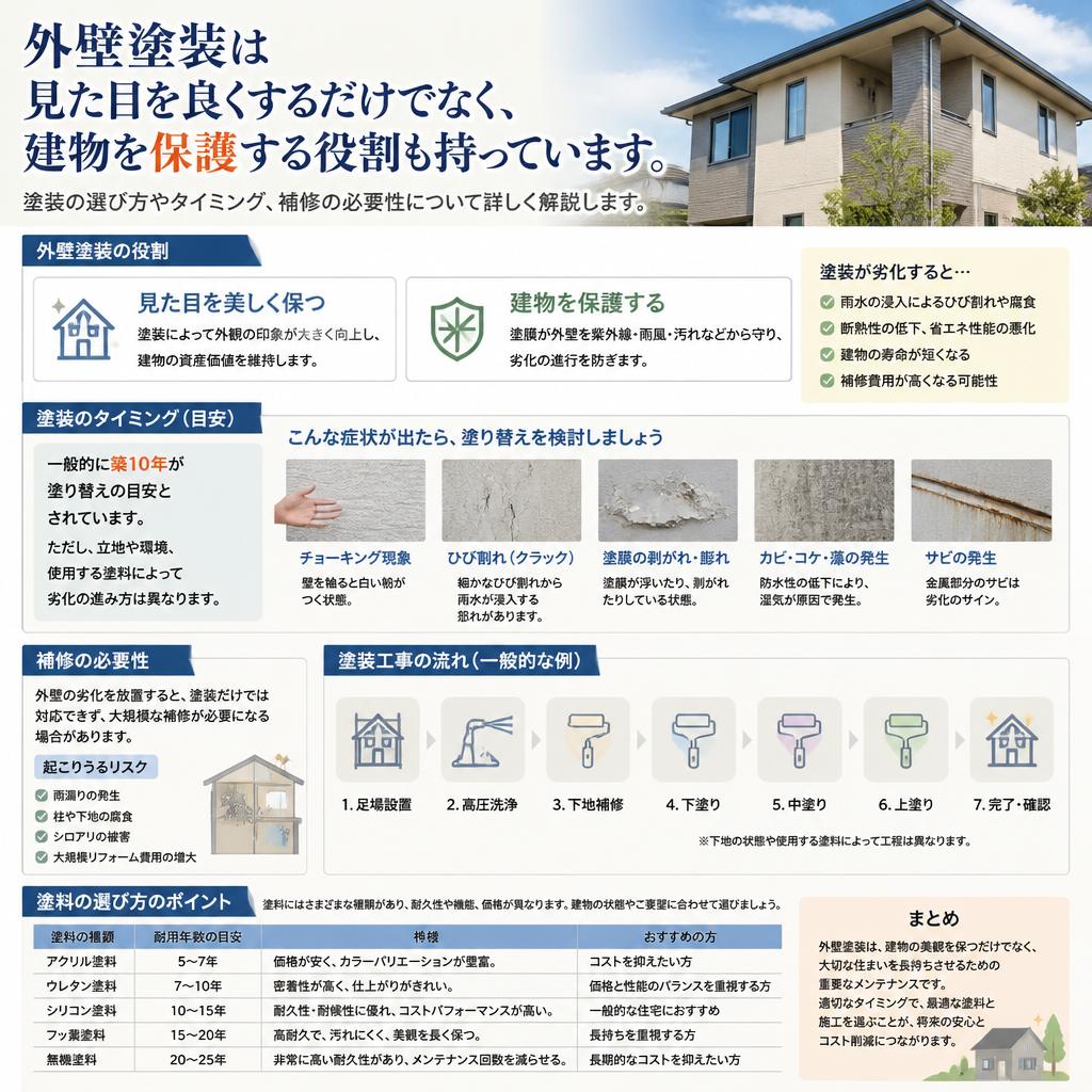 外壁塗装のメリット