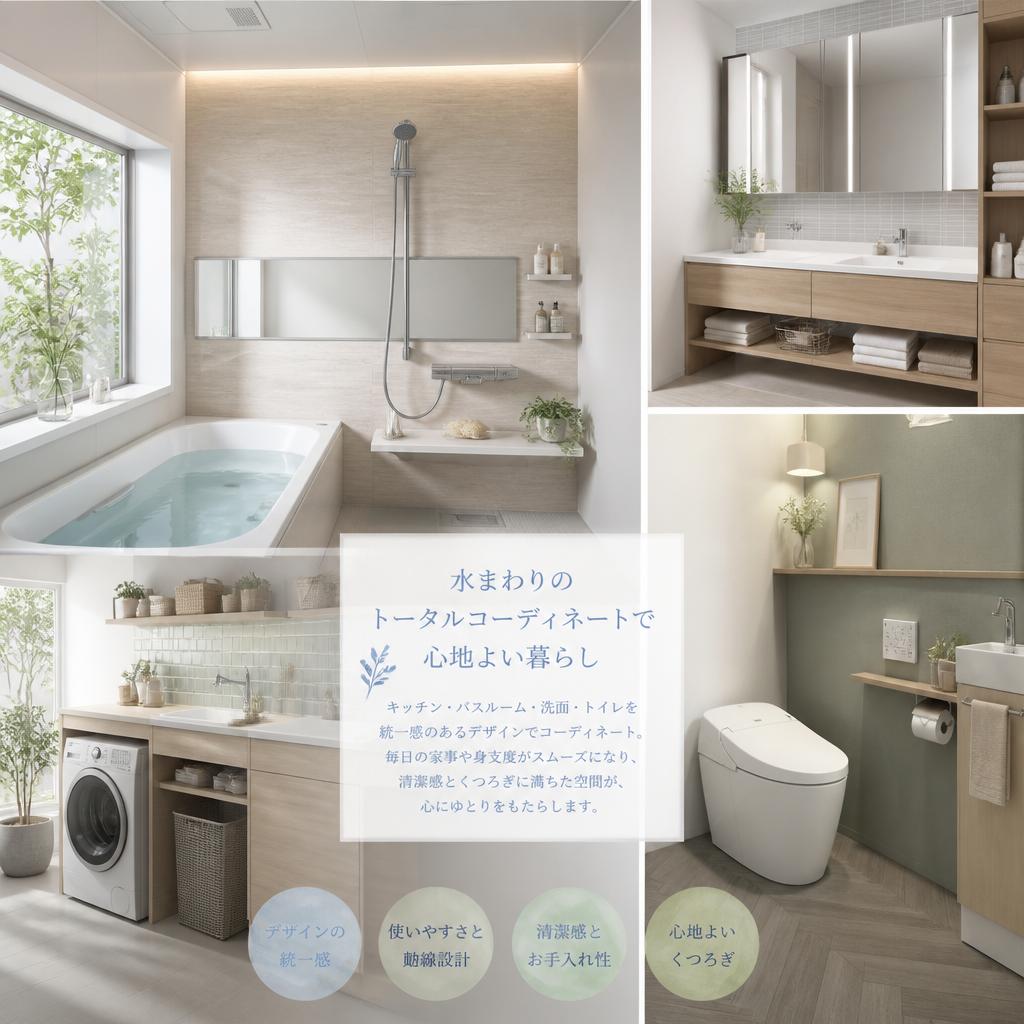 水まわりのトータルコーディネートで心地よい暮らし