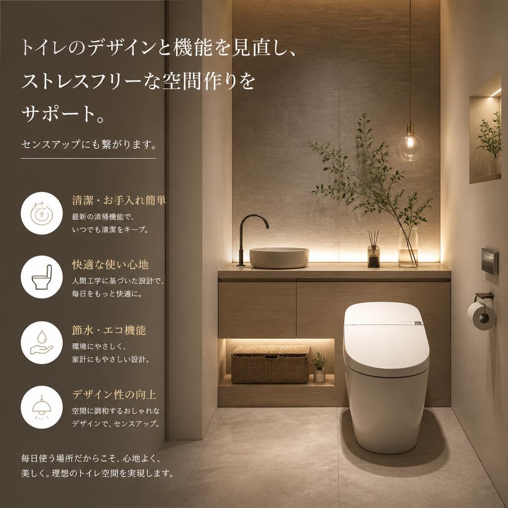トイレリフォームで快適空間を